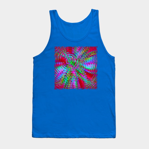 Red Foil Radiance Tank Top by Jan4insight TeeStore